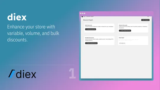 diex ‑ Discount Expert screenshot