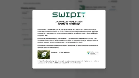 Swipit.co: Towards Net Zero screenshot