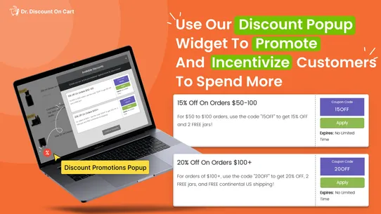 Dr Stacked Discounts on Cart screenshot