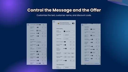 Personalized Greeting Banner screenshot