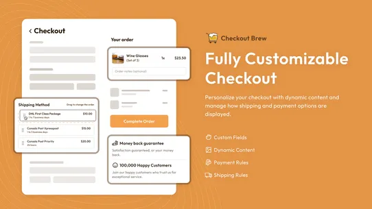 Checkout Brew Upsells &amp; Blocks screenshot