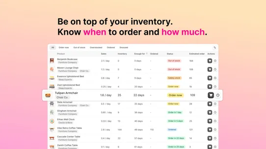 Sensible Inventory Forecasting screenshot