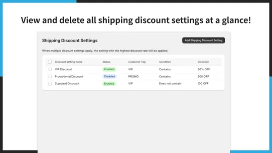 UR: Customer Shipping Discount screenshot