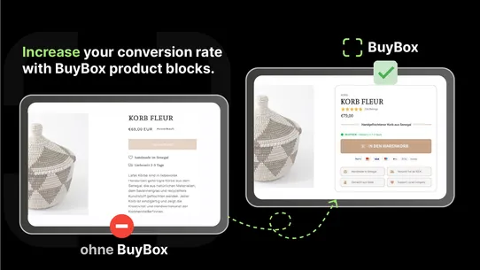 Buy Box: Product Info Blocks screenshot