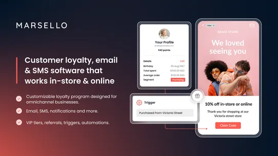 Marsello: Loyalty, Email, SMS screenshot