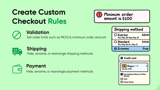 EZ Checkout Controller | Rules screenshot