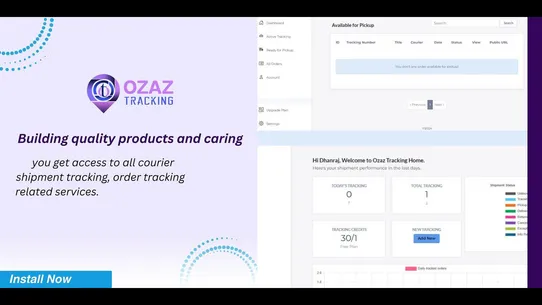 Ozaz Tracking screenshot