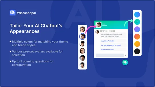 Wiseshoppal ‑ AI Shop Chatbot screenshot