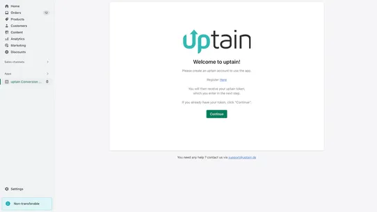 uptain Conversion Optimization screenshot