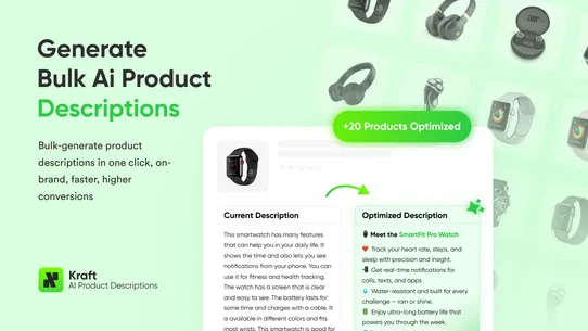 Kraft AI Product Descriptions screenshot