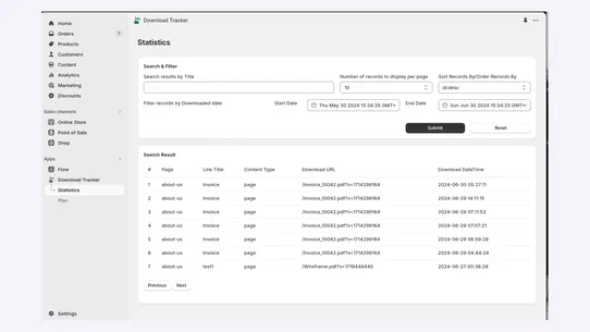 BuckLIT ‑ Download Tracker screenshot