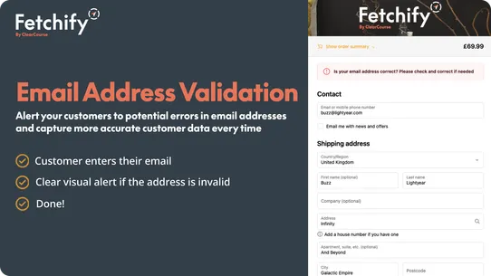 Fetchify Data Validation screenshot