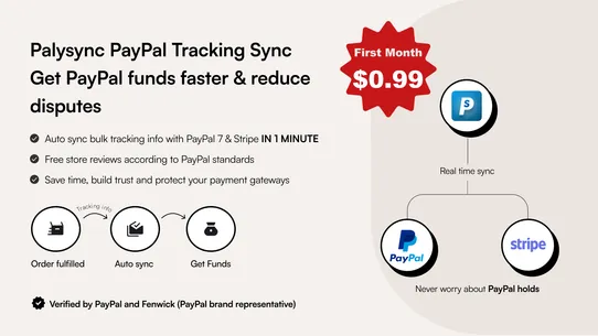 PalSync PayPal Tracking Sync screenshot