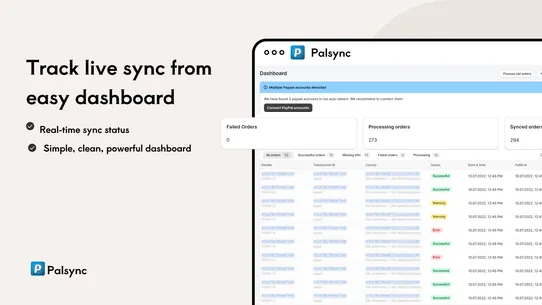 PalSync | PayPal Tracking Pro screenshot