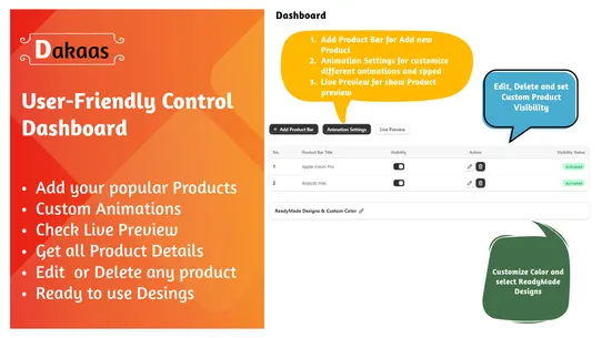 Dakaas Multi Product Sales Pop screenshot