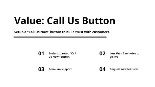 Value: Call Us Button screenshot