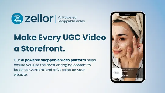 Zellor AI Shoppable UGC Video screenshot