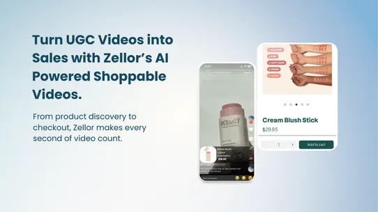 Zellor AI Shoppable UGC Video screenshot