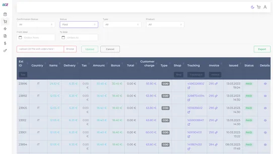 eComZone EU Dropshipping screenshot