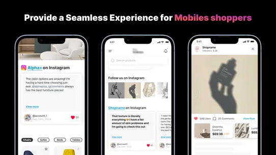 Alpha+ Instagram Feed+Comments screenshot