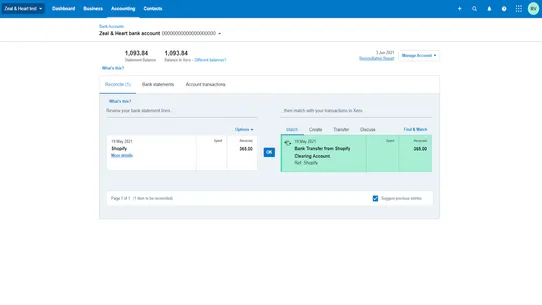 Xero screenshot