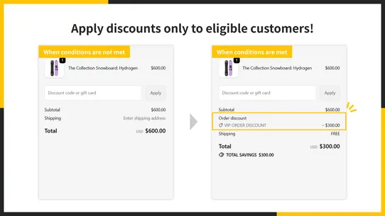 UR: VIP Order Discount｜Sales screenshot