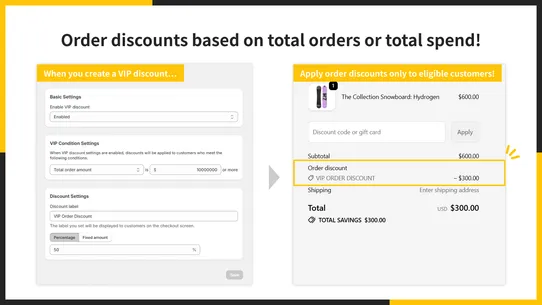 UR: VIP Order Discount｜Sales screenshot
