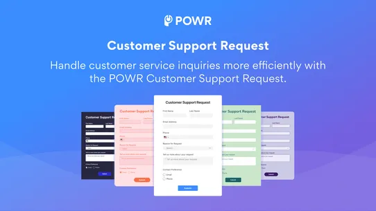 POWR: Customer Support Request screenshot