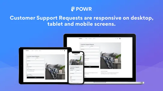 POWR: Customer Support Request screenshot