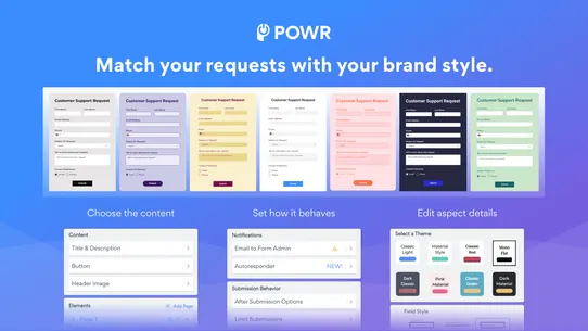 POWR: Customer Support Request screenshot