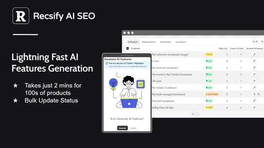 AI SEO: Top Product Features screenshot