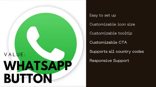 Value: Whatsapp Button screenshot