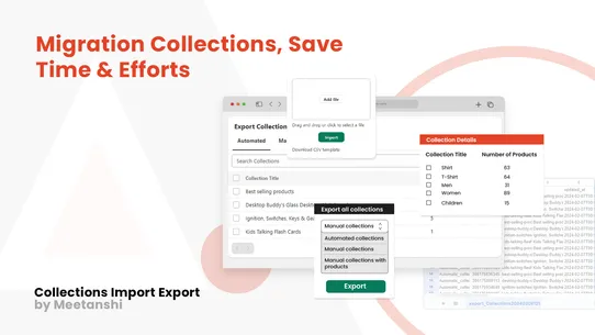 Meet Collections Import Export screenshot