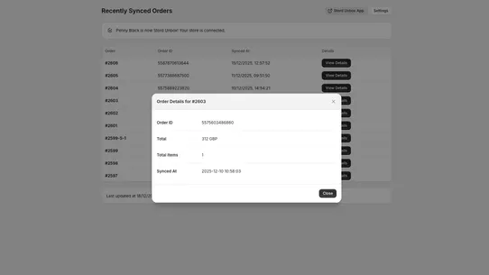 Stord Unbox screenshot