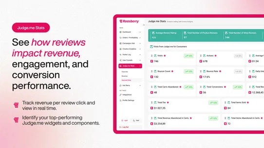 Roasberry ‑ Pixel &amp; Analytics screenshot