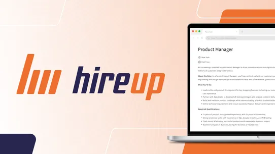 HireUp: Careers Page screenshot