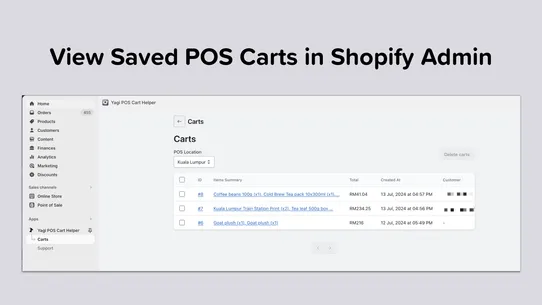 Yagi POS Cart Helper screenshot