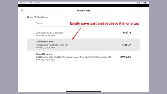 Yagi POS Cart Helper screenshot