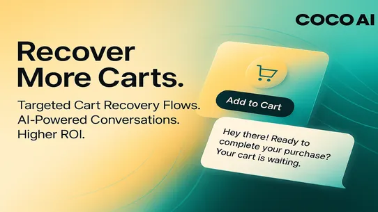 Coco: AI Cart Recovery &amp; Chat screenshot