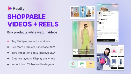 Reelfy‑Shoppable Videos+Reels screenshot