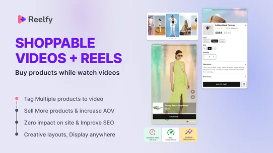 Reelfy‑Shoppable Videos+Reels screenshot