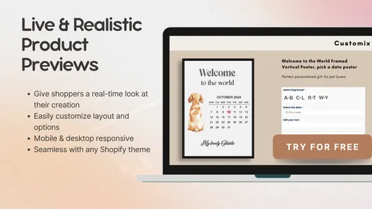 Customix Product Personalizer screenshot