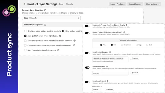 Odoo Integration screenshot