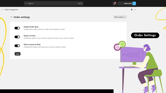 Odoo Integration screenshot