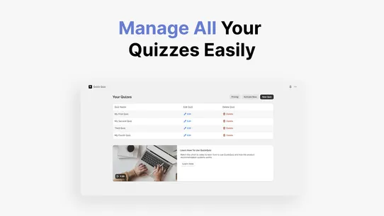 QuickQuiz ‑ More Submissions screenshot