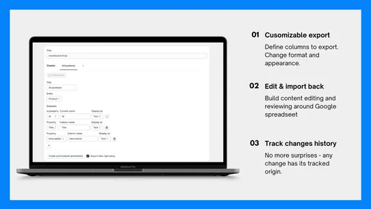 Mirach Google Sheets Sync screenshot