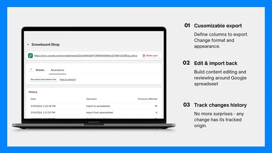 Mirach Google Sheets Sync screenshot