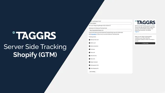 TAGGRS ‑ Server Side Tracking screenshot