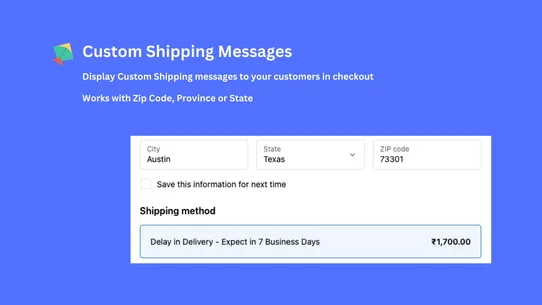 Kaghati ‑ Custom Shipping Name screenshot