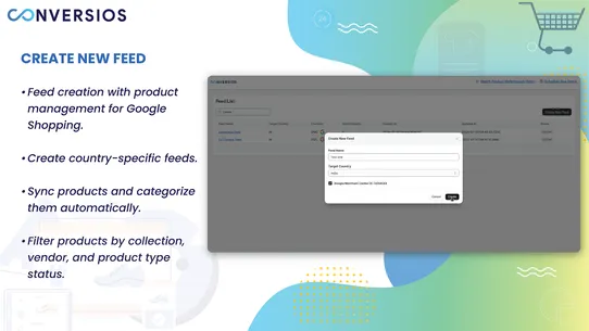 Conversios GMC Feeds screenshot